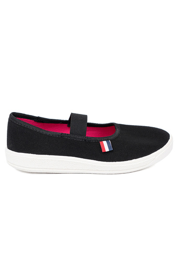 Easy black shoes z flexiblem paskiem 2