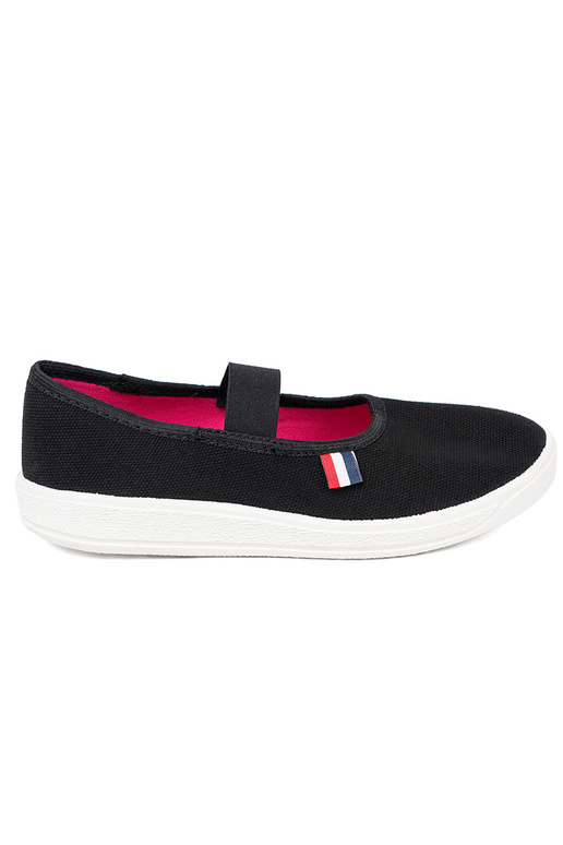 Lekkie czarne buty z elastycznym paskiem Lekkie czarne buty z elastycznym paskiem