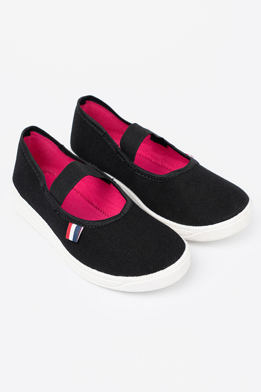 Easy black shoes z flexiblem paskiem Easy black shoes z flexiblem paskiem