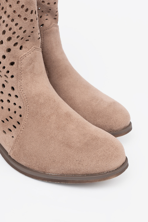 beige boots openInork In koInbojskim stylu beige boots openInork In koInbojskim stylu