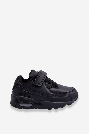 Children's Leather Platform Sports Shoes Black Lori 2