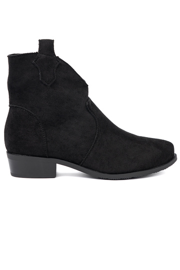 black boots coInboy boots of suede 2