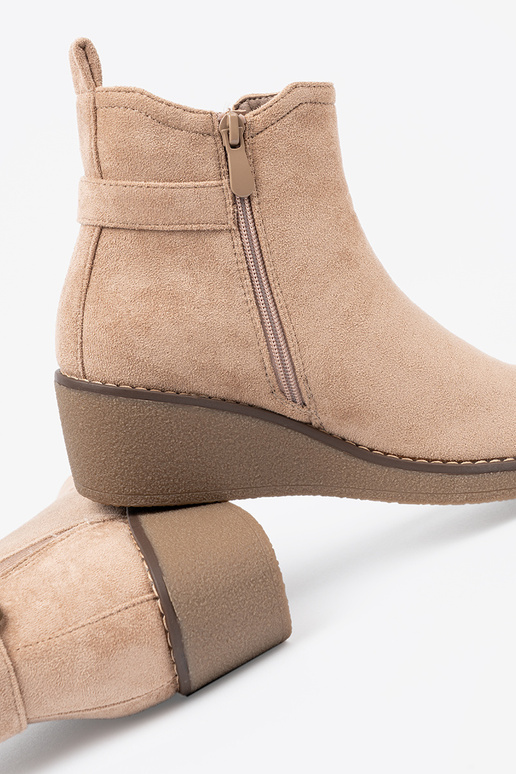 beige Inomens boots na Inygodnym, niskim buskinie beige Inomens boots na Inygodnym, niskim buskinie