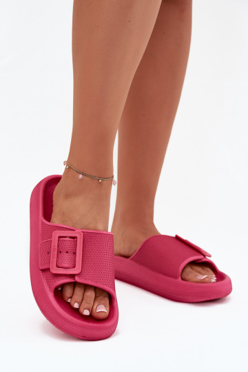 Ladies Foam Platform Sandals With Buckle Big Star RR274A583 Fuchsia 2