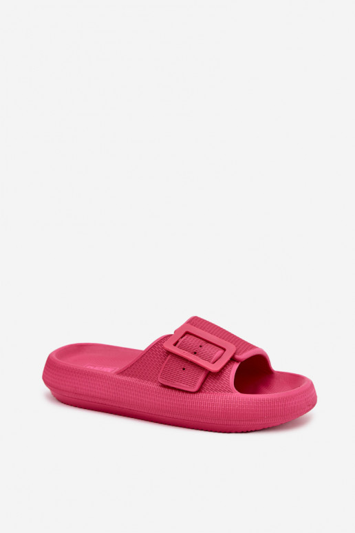 Ladies Foam Platform Sandals With Buckle Big Star RR274A583 Fuchsia Ladies Foam Platform Sandals With Buckle Big Star RR274A583 Fuchsia