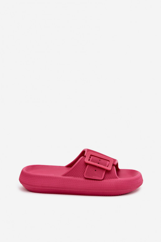 Ladies Foam Platform Sandals With Buckle Big Star RR274A583 Fuchsia Ladies Foam Platform Sandals With Buckle Big Star RR274A583 Fuchsia