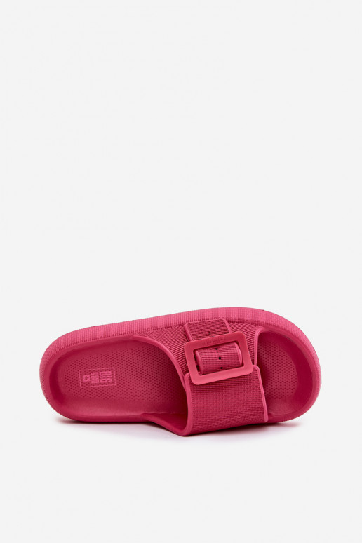 Ladies Foam Platform Sandals With Buckle Big Star RR274A583 Fuchsia Ladies Foam Platform Sandals With Buckle Big Star RR274A583 Fuchsia