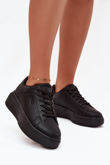Womens Sneakers On Platform Big Star SS274244 Black