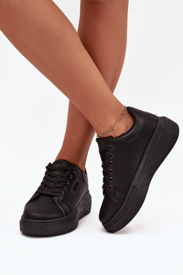 Womens Sneakers On Platform Big Star SS274244 Black 2