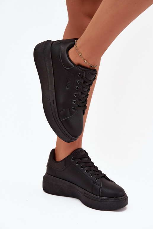 Womens Sneakers On Platform Big Star SS274244 Black