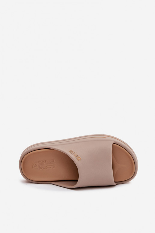 Women's Platform Sandals Big Star SS274424 Dark Beige