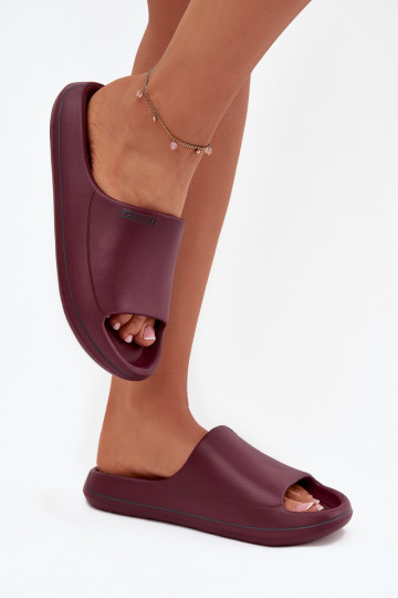 Lightweight Women's Slippers Big Star SS274422 Burgundy