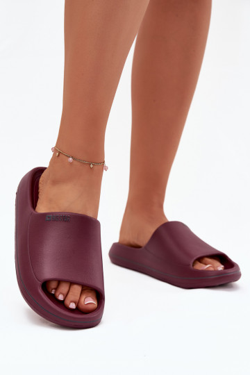 Lightweight Women's Slippers Big Star SS274422 Burgundy 2