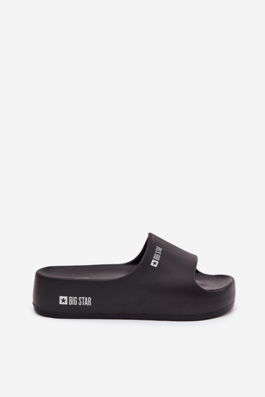 Women's Foam Slippers on Massive Platform Big Star SS274721 Black