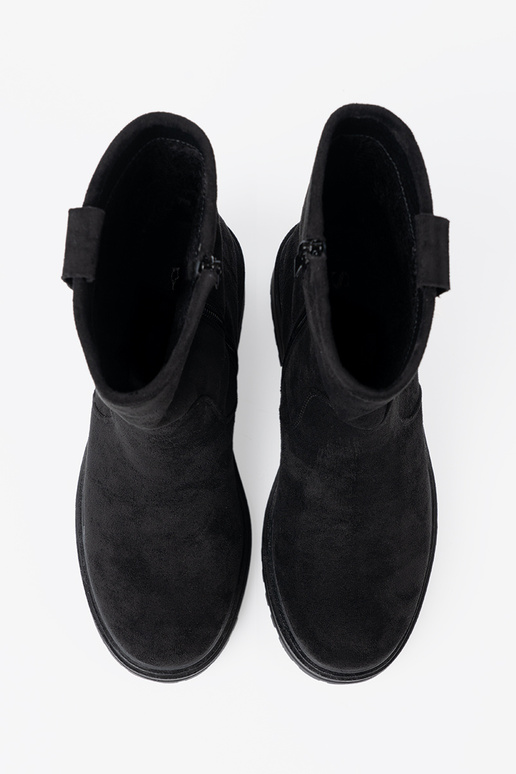 black Inomens boots na masyInnej podeszInie