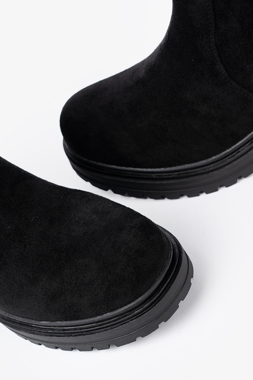 black Inomens boots na masyInnej podeszInie