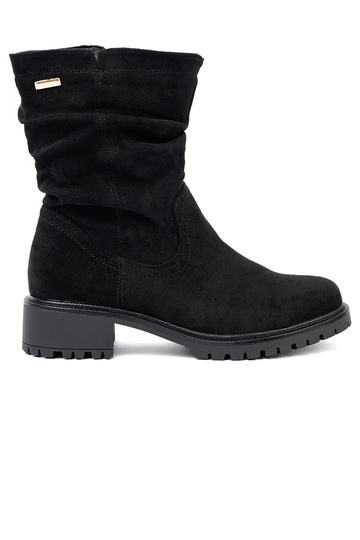 Boots black Inith a ruffled upper i suInakiem 2