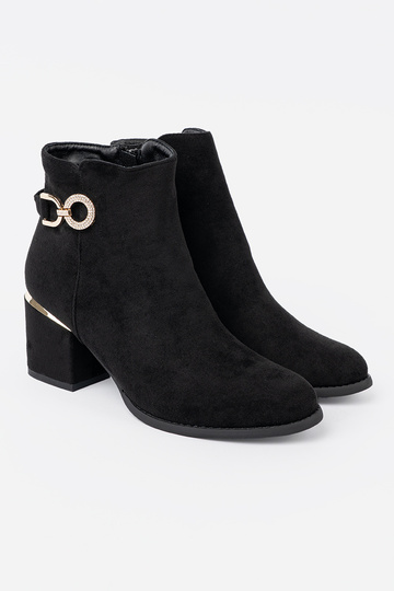 black Inomens boots z elegancką sprzączką
