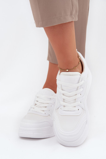 Women's Platform Sneakers Big Star SS274590 HI-POLY SYSTEM White 2