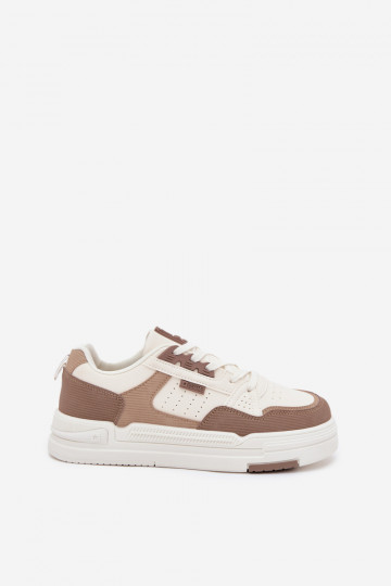 Sneakersy Na Platformie Big Star OO274A151 Ciemnobeżowe 2
