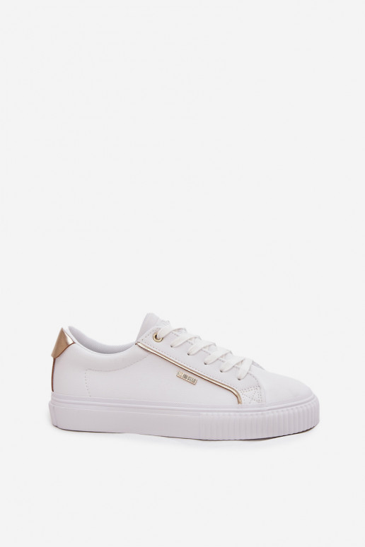 Women's Sneakers Made Of Eco Leather Big Star SS274026 White-Gold