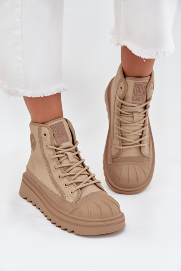 High Women s Sneakers Insulated Big Star OO274A356 Beige