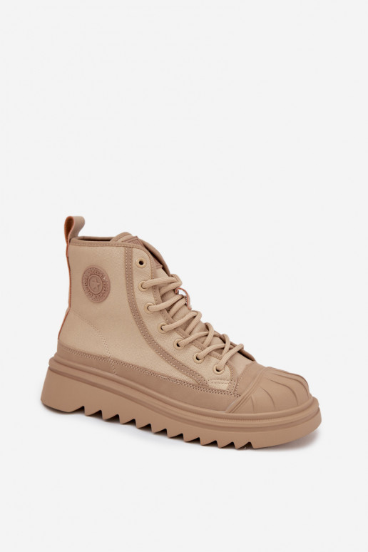 High Women s Sneakers Insulated Big Star OO274A356 Beige High Women s Sneakers Insulated Big Star OO274A356 Beige