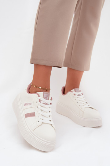 Womens Platform Sneakers Big Star SS274346 White 2