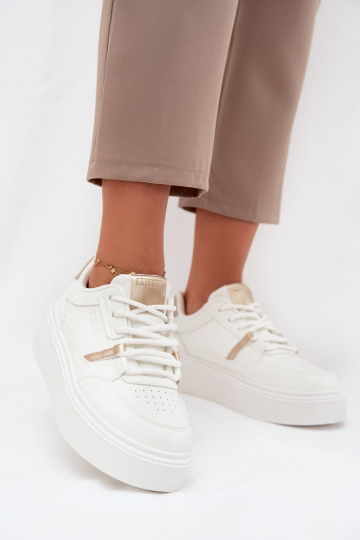 Womens Platform Sneakers Big Star SS274359 White 2