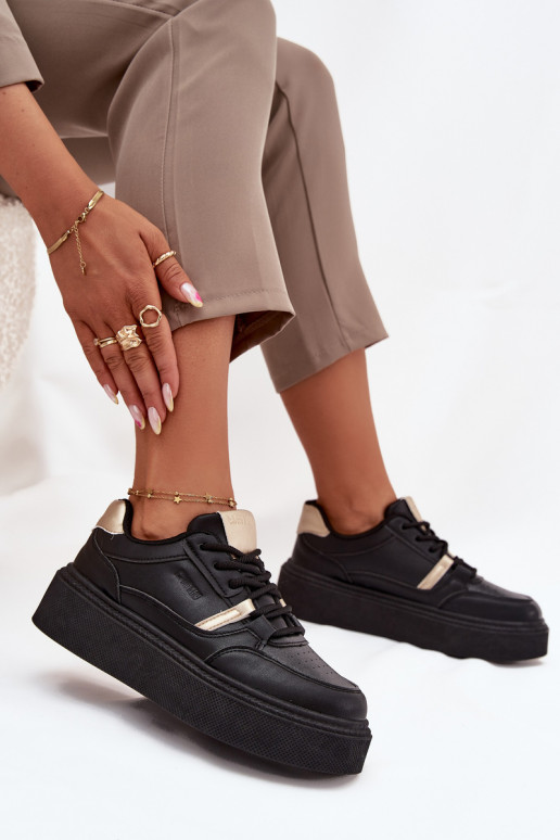 Womens Platform Sneakers Big Star SS274360 Black