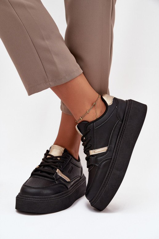 Womens Platform Sneakers Big Star SS274360 Black