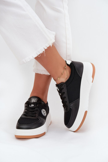 Women's Platform Sneakers Big Star RR274573 HI-POLY SYSTEM Black