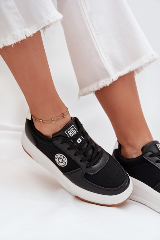 Women's Platform Sneakers Big Star RR274573 HI-POLY SYSTEM Black