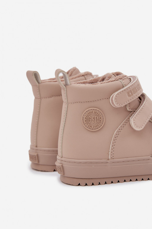 Warm Boots Sneakers for Kids with Velcro Big Star SS374072 Beige