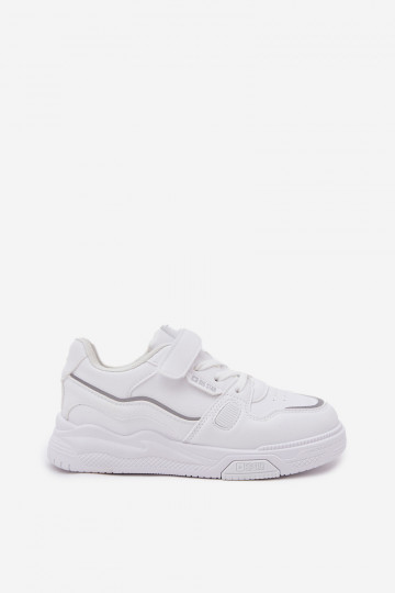 Sneakersy Dziecięce Na Rzep Big Star SS374042 Białe 2