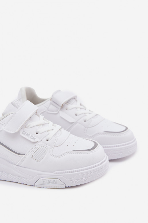Children's Velcro Sneakers Big Star SS374042 White