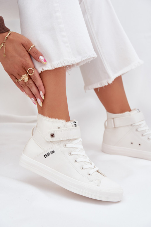 BIG STAR Leather Insulated Sneakers V274541FW White