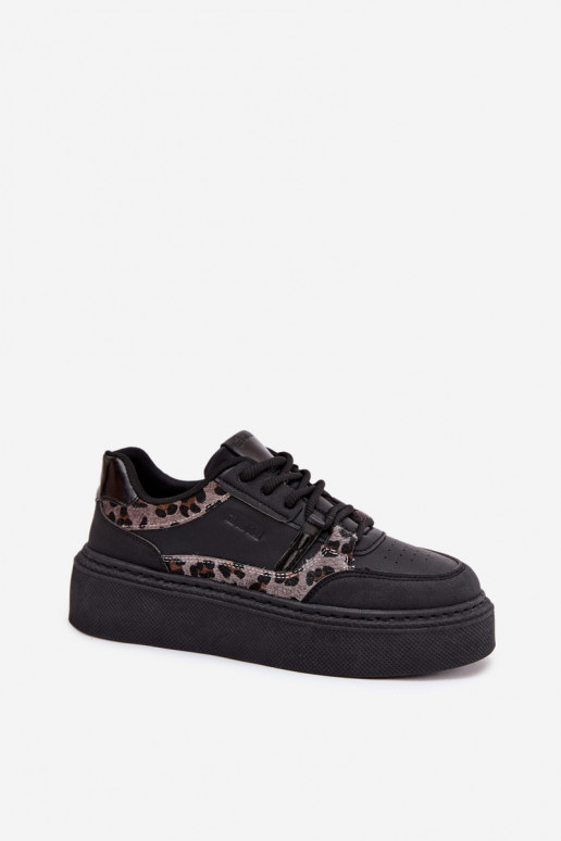 Womens Platform Sneakers Big Star SS274358 Panther Black Womens Platform Sneakers Big Star SS274358 Panther Black