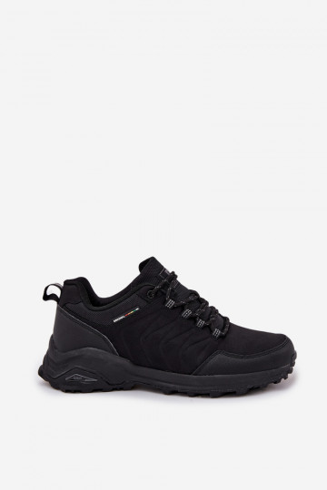 Męskie Buty Sportowe Trekkingowe Czarne Thessira 2