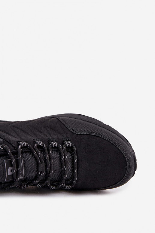 Męskie Buty Sportowe Trekkingowe Czarne Thessira