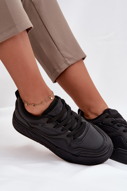 Women's Platform Sneakers Big Star SS274589 HI-POLY SYSTEM Black