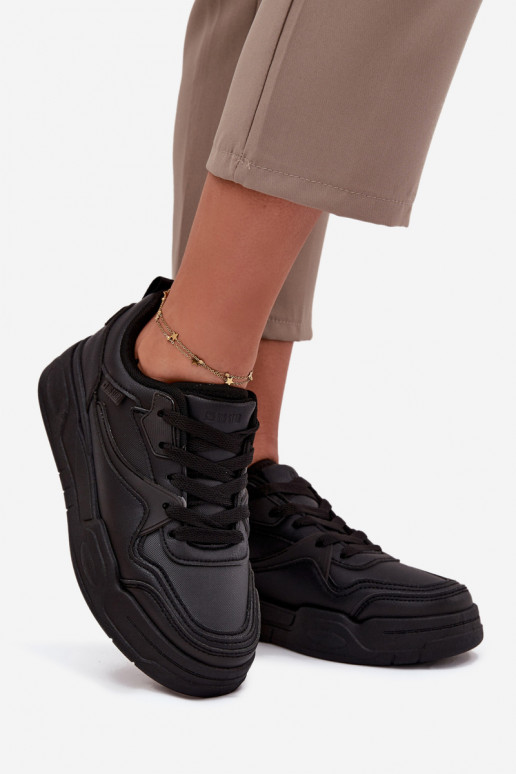 Women's Platform Sneakers Big Star SS274589 HI-POLY SYSTEM Black