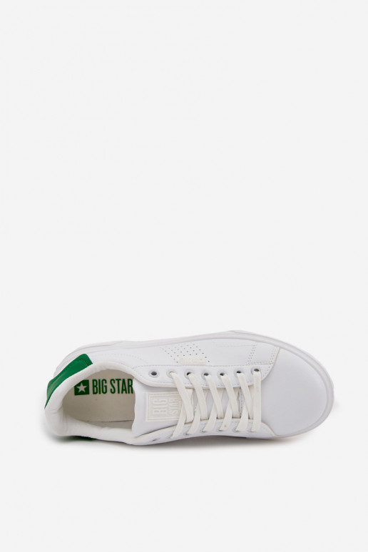 Men's Sneakers Made Of Eco Leather Big Star OO174116 White-Green