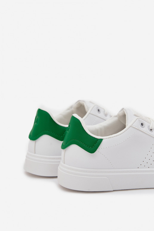Men's Sneakers Made Of Eco Leather Big Star OO174116 White-Green