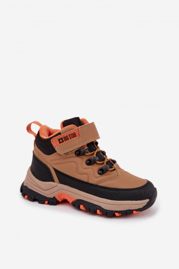 Children's snow boots with velcro Big Star SS374012 Brown