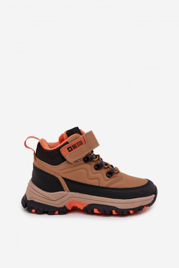 Children's snow boots with velcro Big Star SS374012 Brown 2