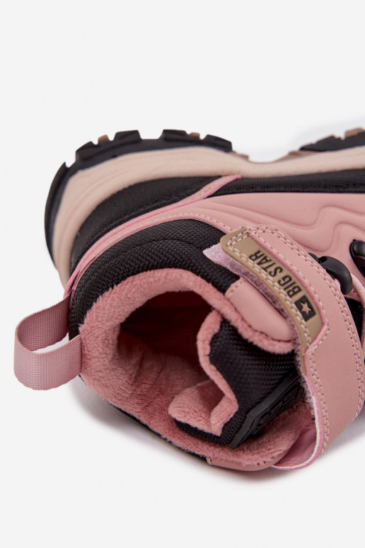 Children's snow boots with Velcro Big Star SS374011 Pink Children's snow boots with Velcro Big Star SS374011 Pink
