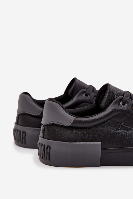 Men's Eco Leather Sneakers Big Star OO174019 Black