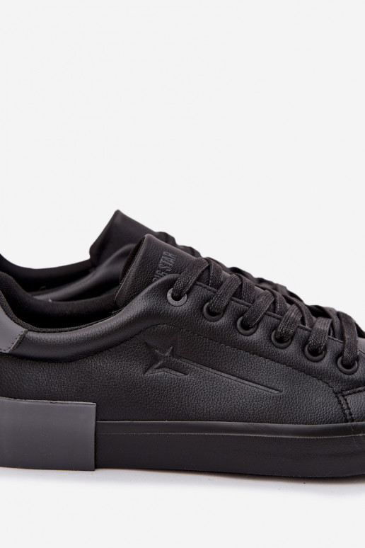 Men's Eco Leather Sneakers Big Star OO174019 Black