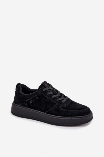 Men's Platform Sneakers Suede Big Star OO174012 Black